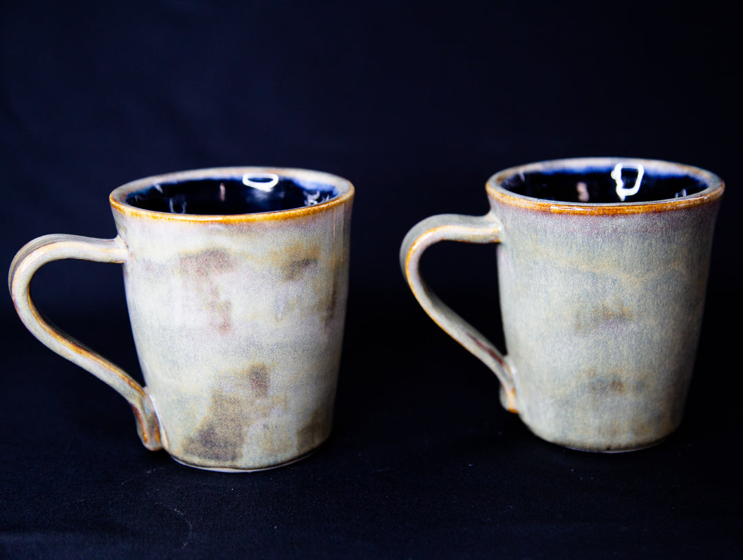 Mossy Green Mug Pair