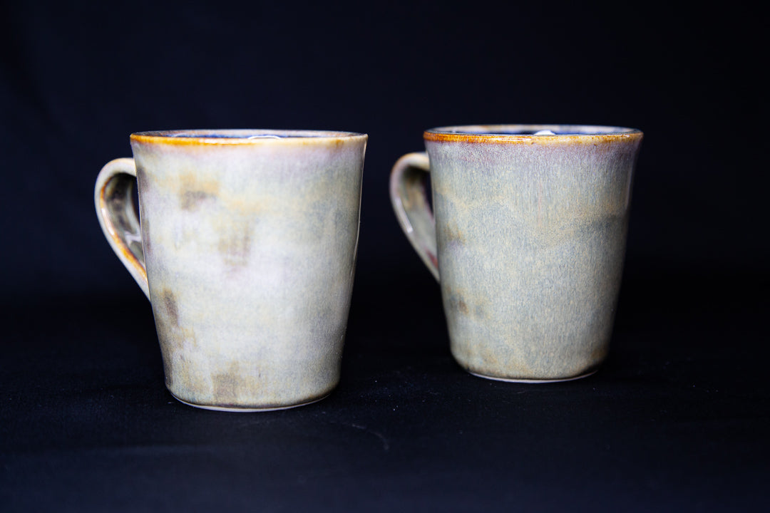 Mossy Green Mug Pair
