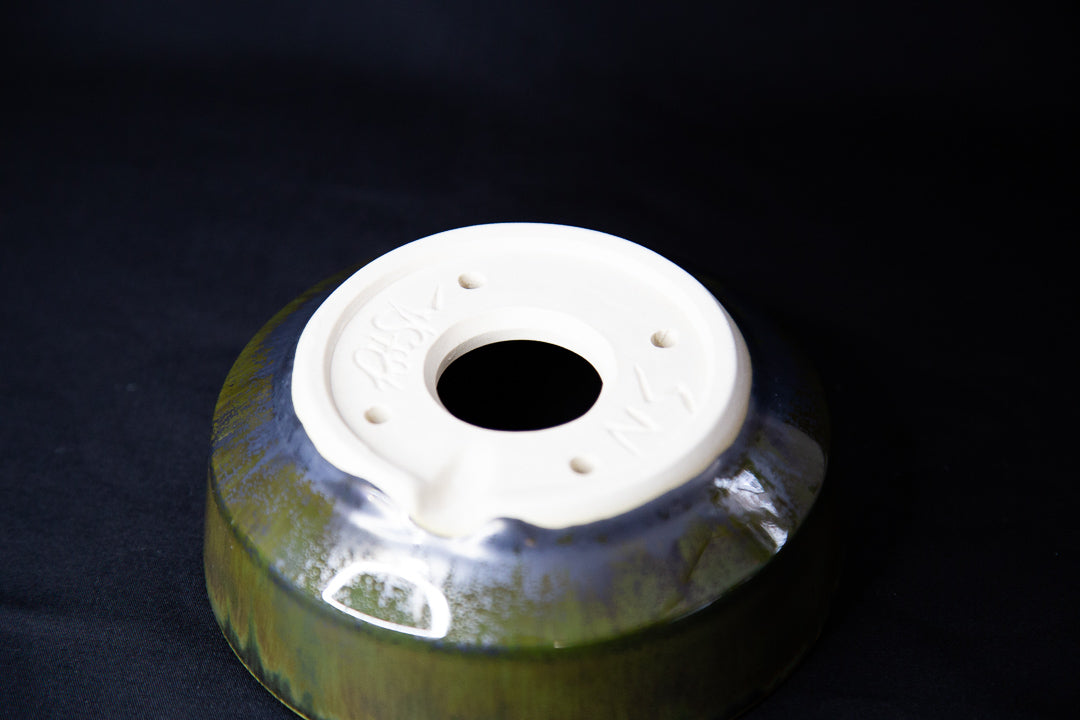 Metallic Seaweed Bonsai Pot